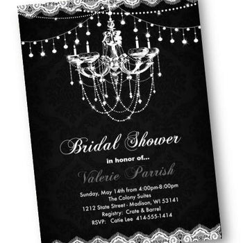 Chandelier Bridal Shower Invitation Flyer - Bridal Shower Invitation