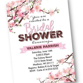 Cherry Blossom Bridal Shower Invitation - Bridal Shower Invitation